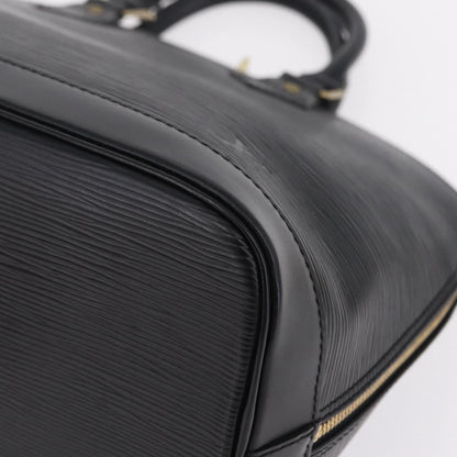 Louis Vuitton Alma Epi Leather, Black, Leather, Handbag