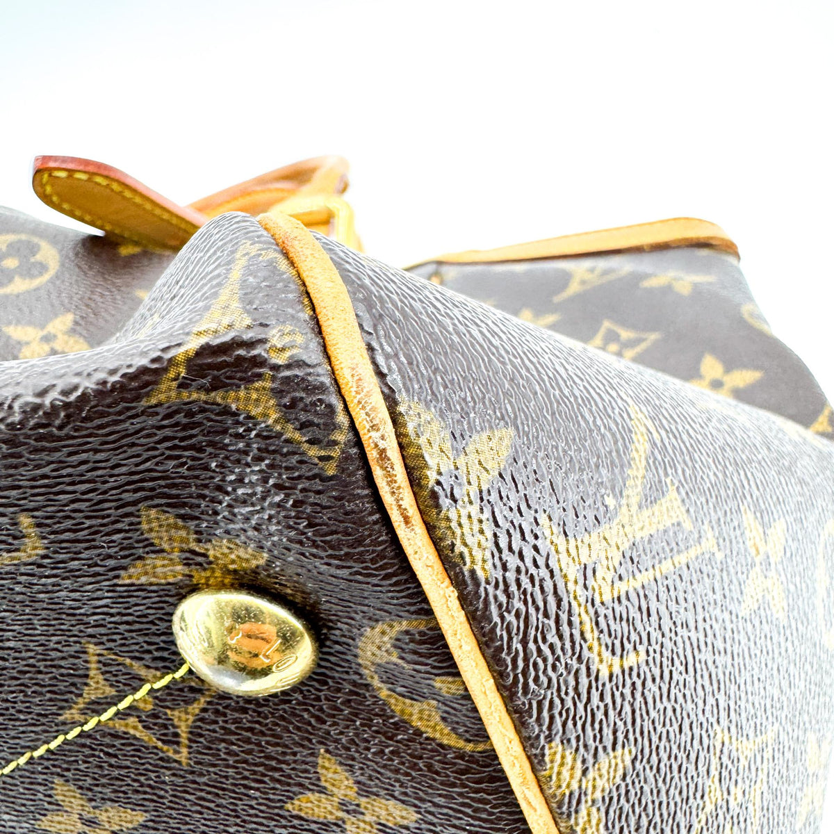 Louis Vuitton Tivoli Monogram Canvas, Brown, Canvas, Handbag
