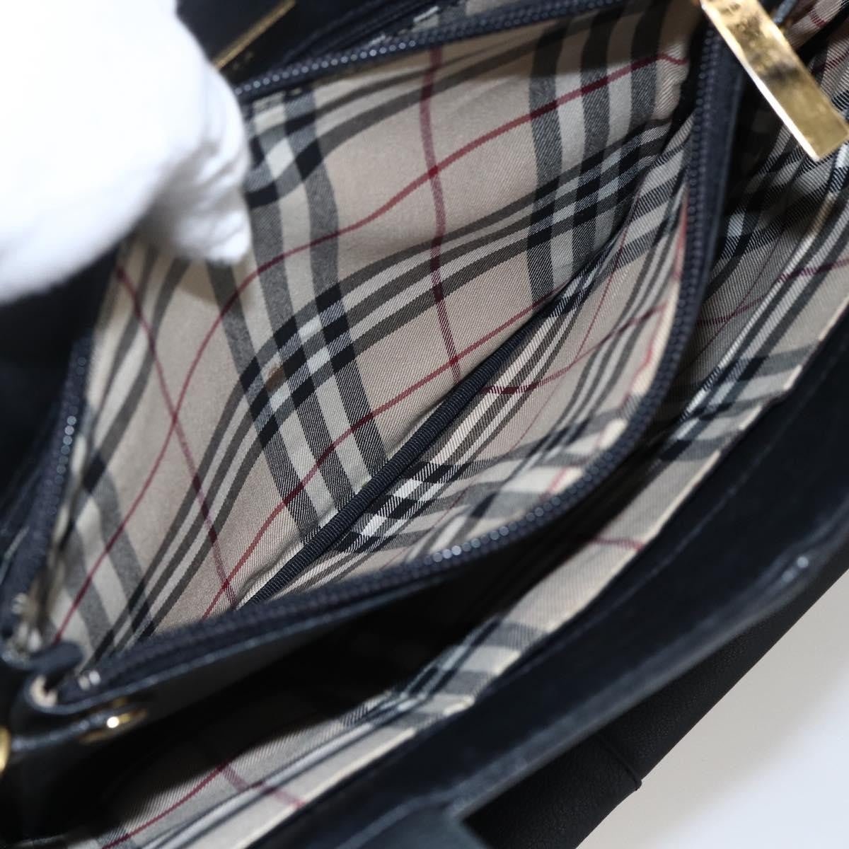 Burberry Vintage Leather, Black, Leather, Tote Bag