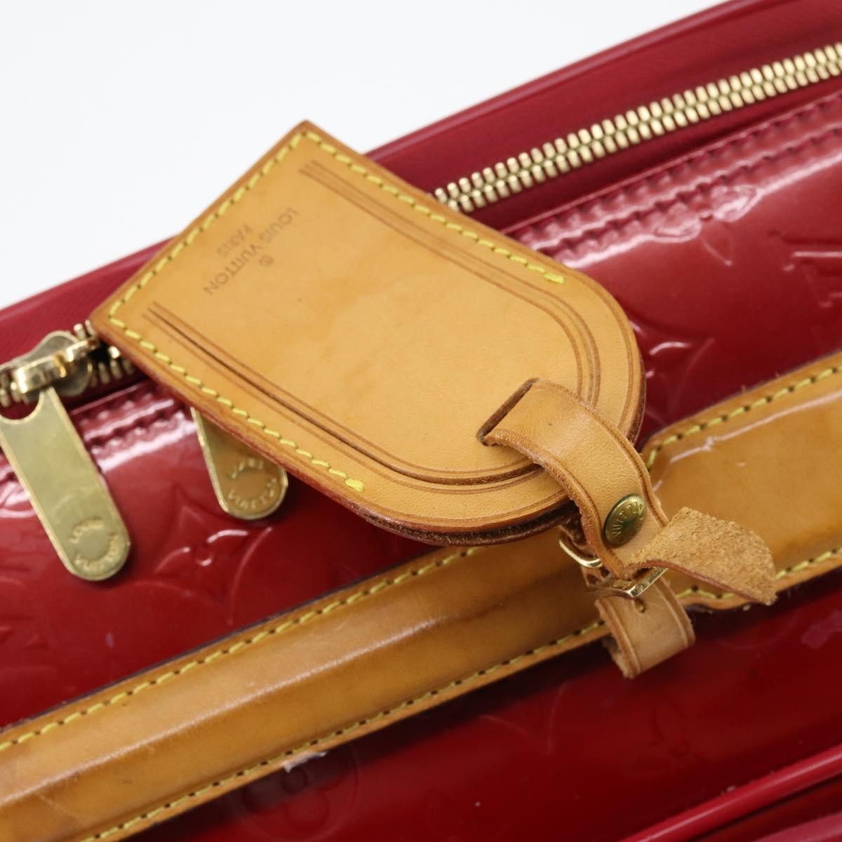 Louis Vuitton Pegase Luggage Monogram Vernis, Red, Patent Leather, Travel Bag