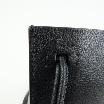 Valentino Garavani Vintage Leather, Black, Leather, Shoulder Bag