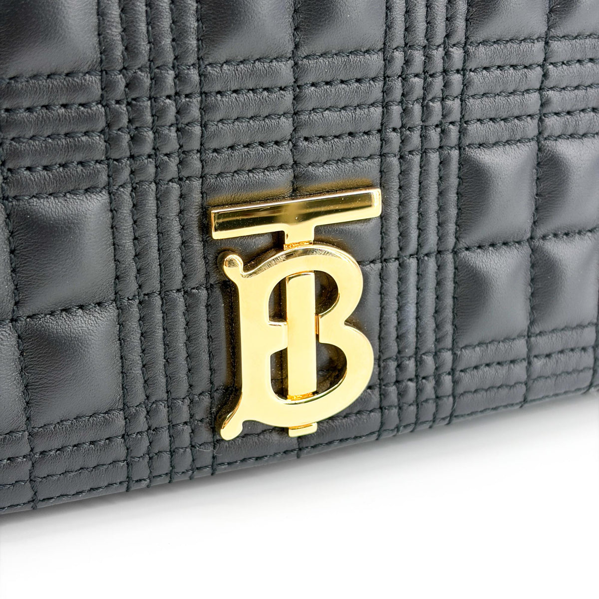 Burberry Lola Bum Quilted Lambskin, Black, Leather, Handbag