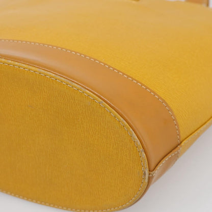 Burberry Handle Tote Leather, Yellow, Leather, Tote Bag