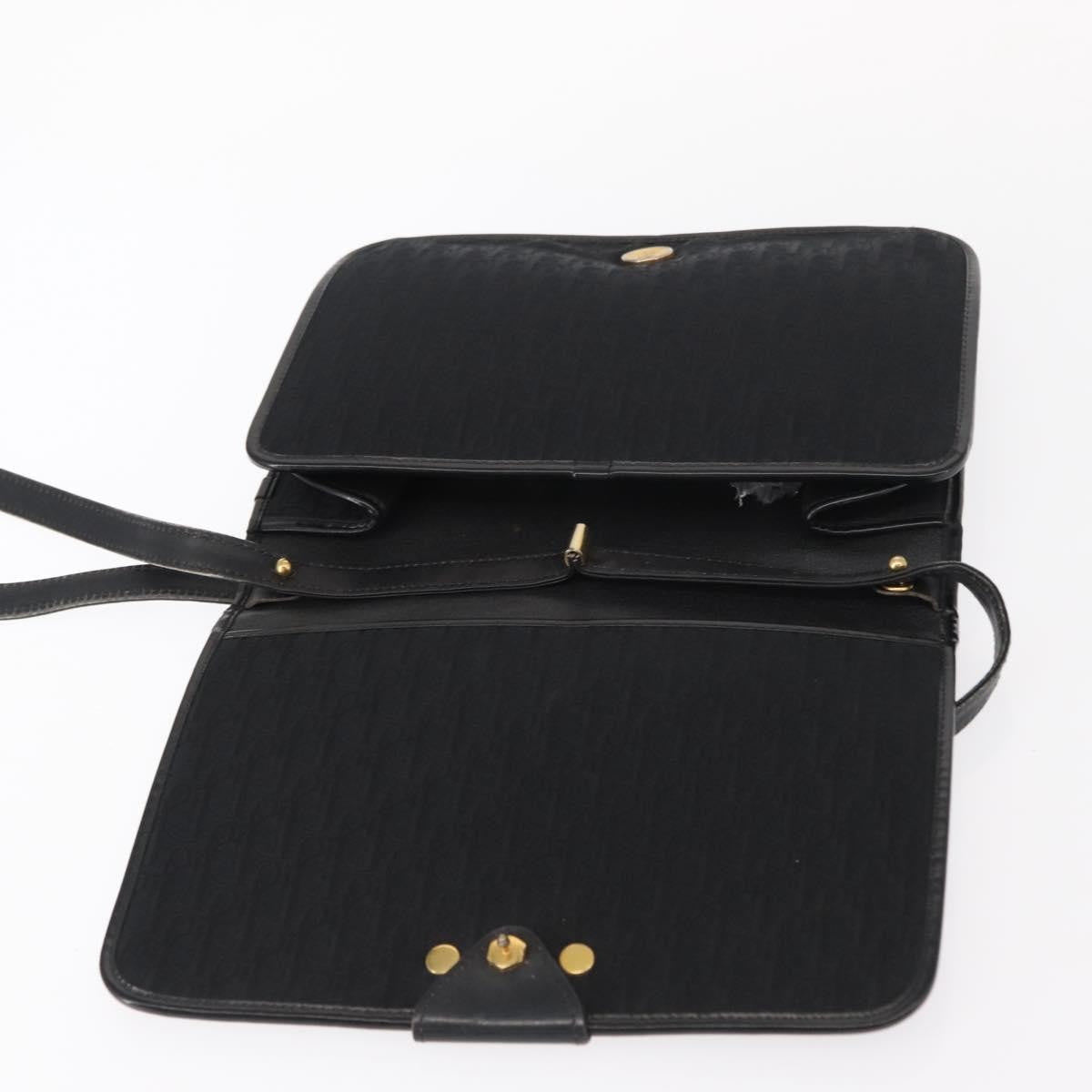 Christian Dior Vintage CD trotter Canvas, Black, Canvas, Shoulder Bag