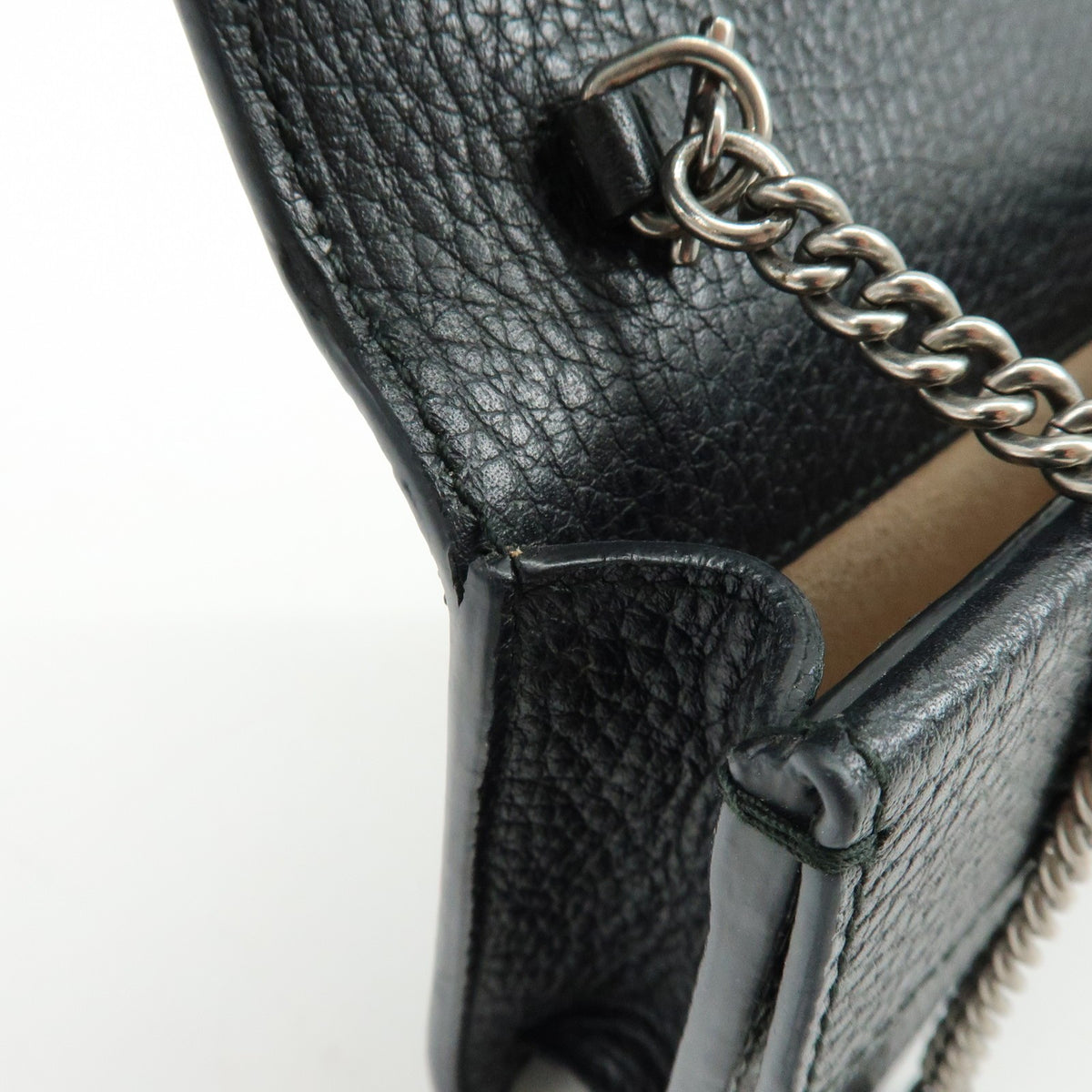 Gucci Dionysus Leather, Black, Leather, Handbag