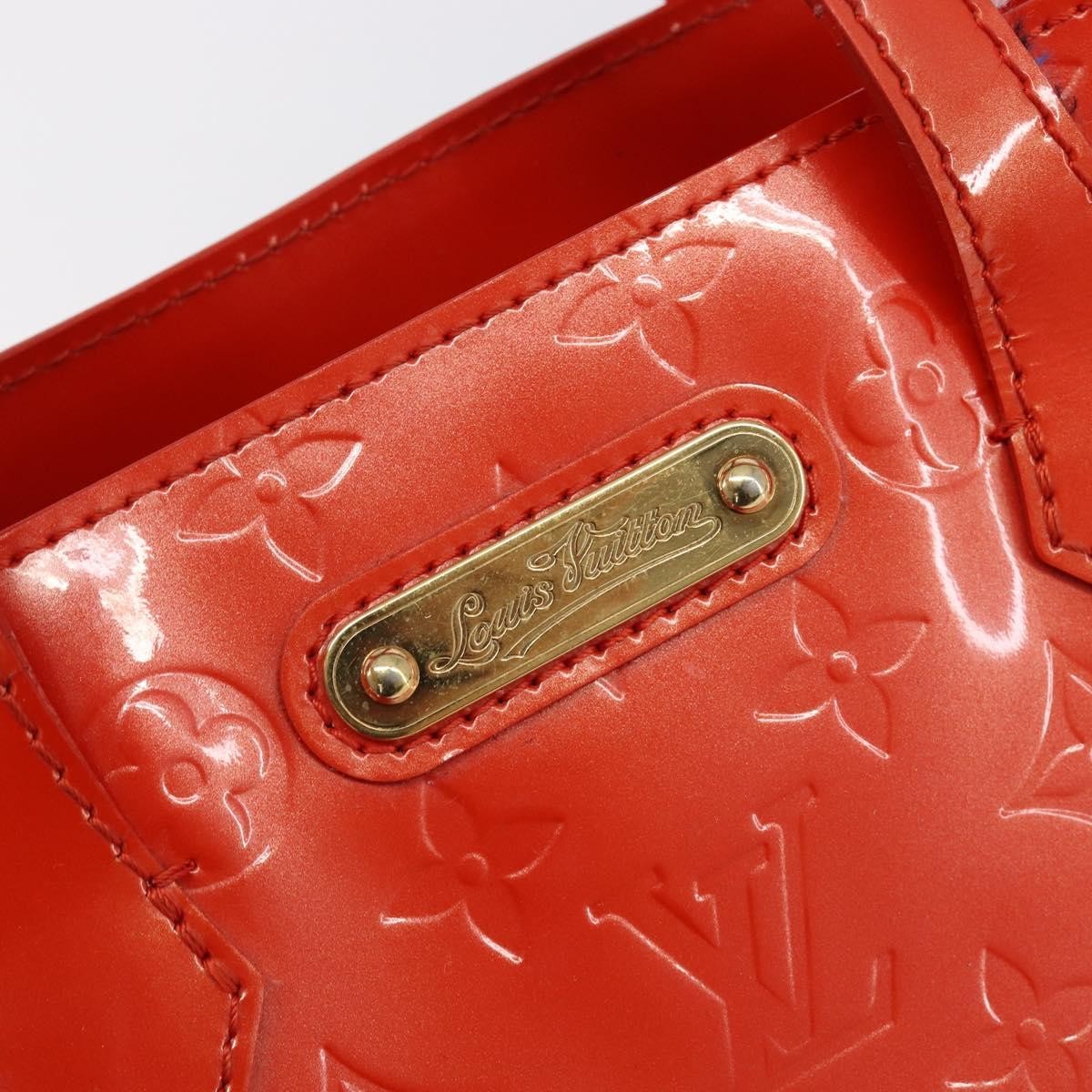 Louis Vuitton Wilshire Monogram Vernis, Orange, Patent Leather, Handbag