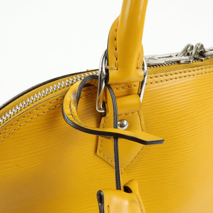 Louis Vuitton Alma Epi Leather, Yellow, Leather, Handbag
