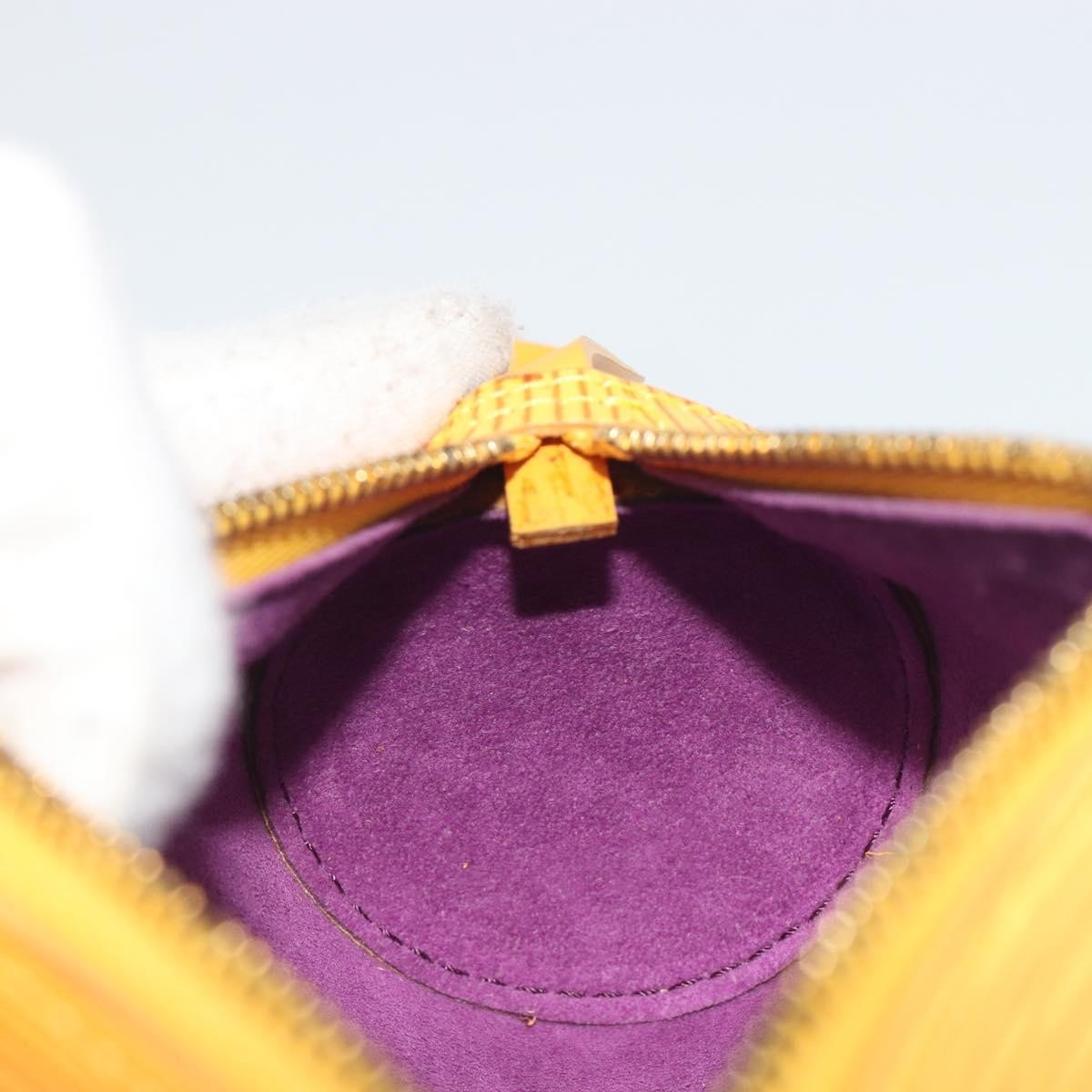 Louis Vuitton Soufflot Pochette Epi Leather, Yellow, Leather, Clutch