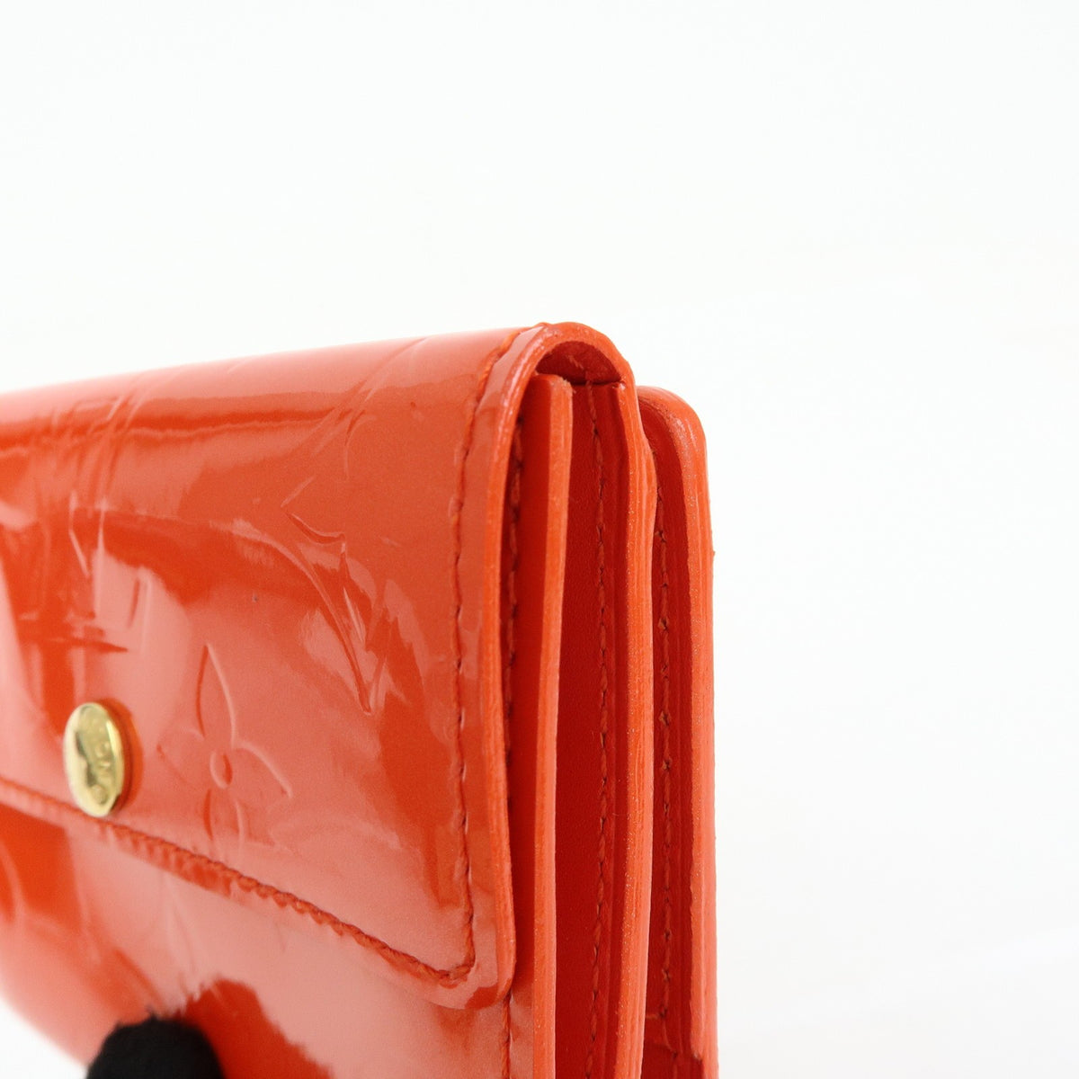 Louis Vuitton Ludlow Vernis, Orange, Leather, Wallet