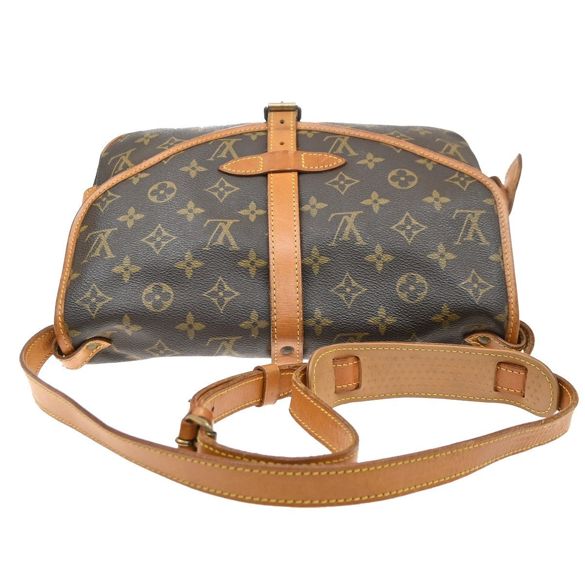 Louis Vuitton Saumur Monogram Canvas, Brown, Canvas, Shoulder Bag