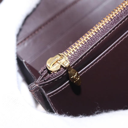 Louis Vuitton Sarah Wallet NM Monogram Vernis, Burgundy, Patent Leather, Wallet