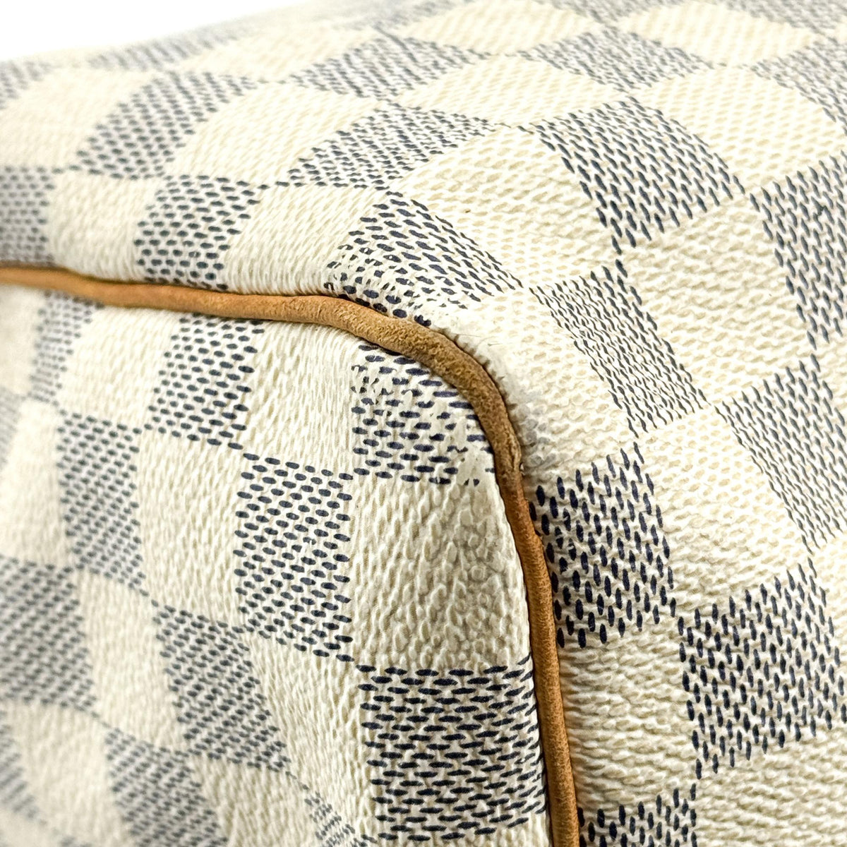 Louis Vuitton Speedy Bandouliere Damier, White, Canvas, Handbag