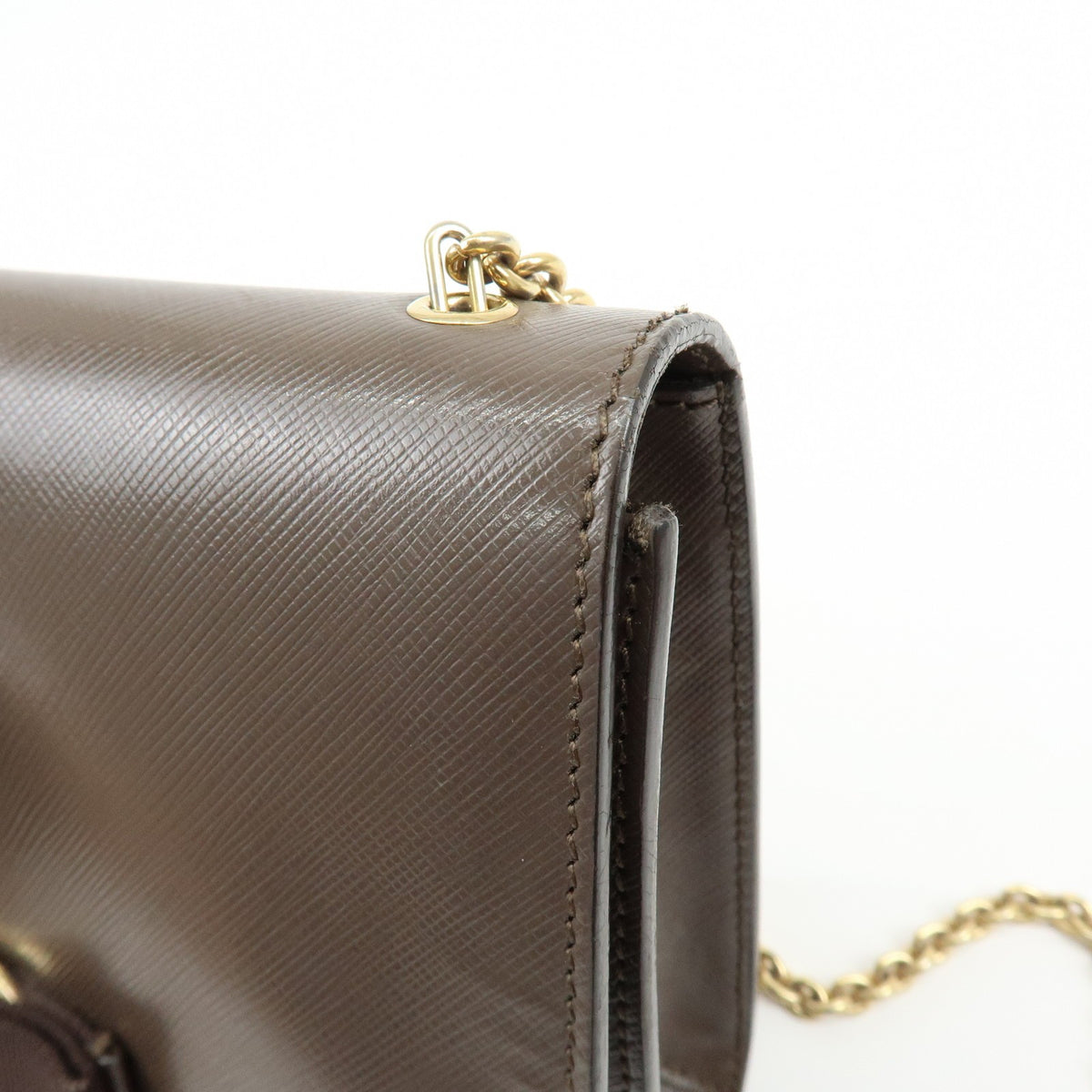 Salvatore Ferragamo Vara Bow Glitter, Brown, Leather, Crossbody Bag