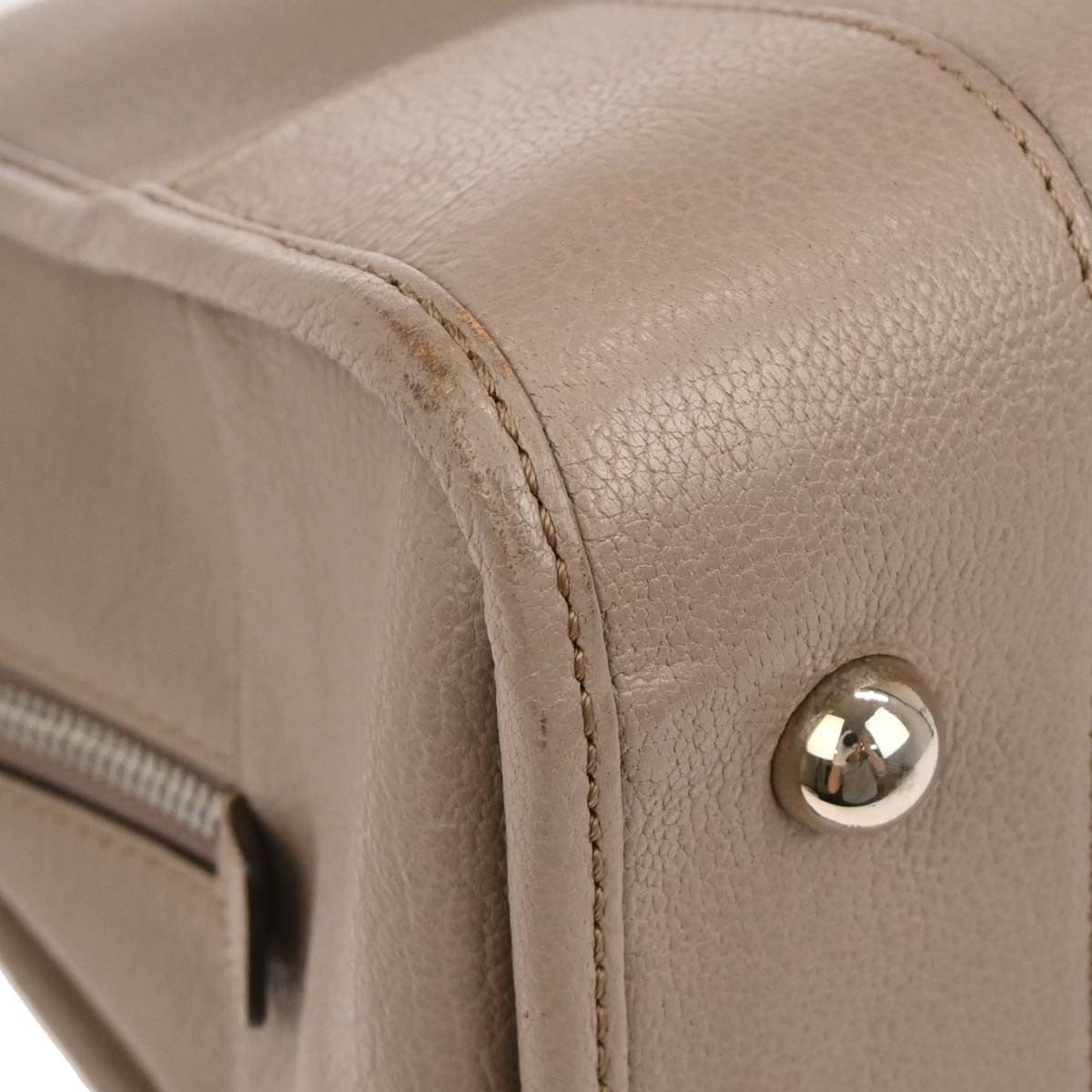 Loewe Amazona Leather, Beige, Leather, Handbag