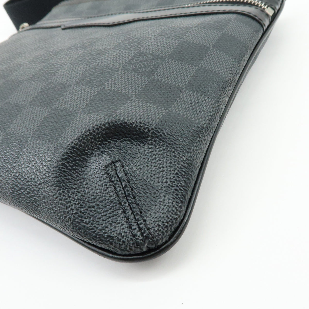 Louis Vuitton Thomas Damier Graphite, Black, Canvas, Handbag