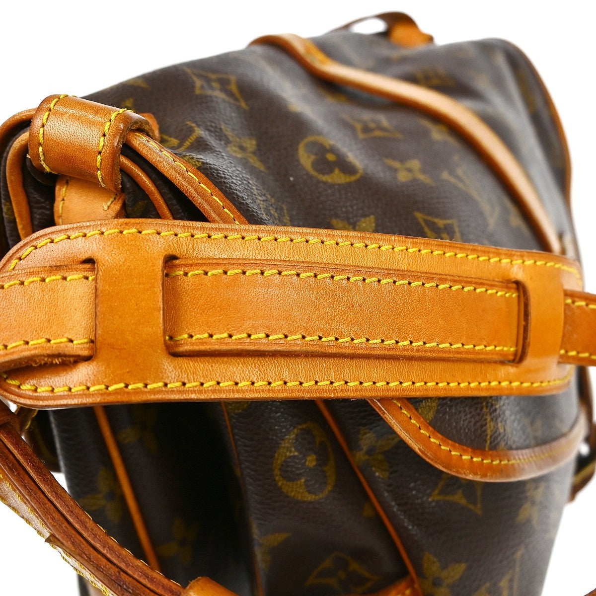 Louis Vuitton Saumur Monogram, Brown, Canvas, Shoulder Bag