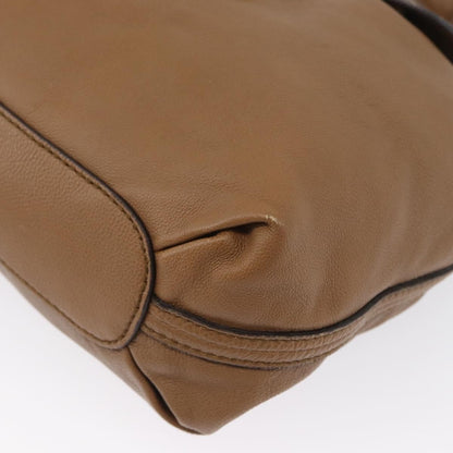 Chloe Elsie Convertible Satchel Leather, Brown, Leather, Handbag