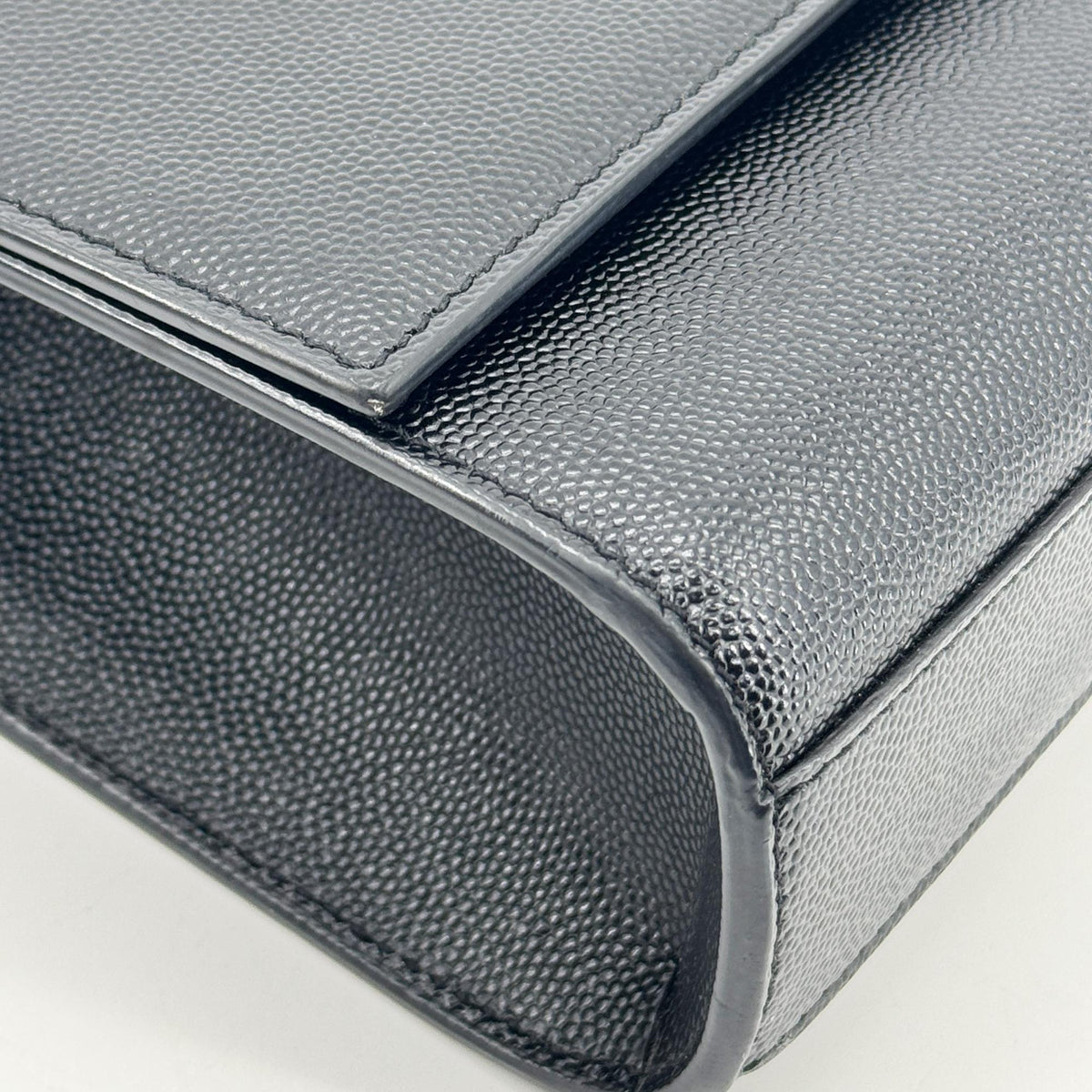 Saint Laurent Classic Monogram Leather, Black, Leather, Crossbody Bag
