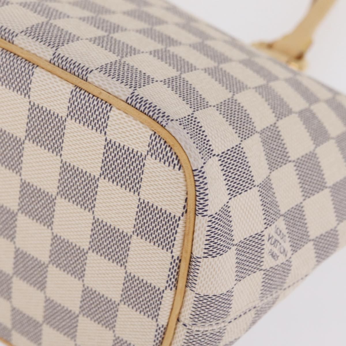 Louis Vuitton Saleya Damier, White, Canvas, Handbag