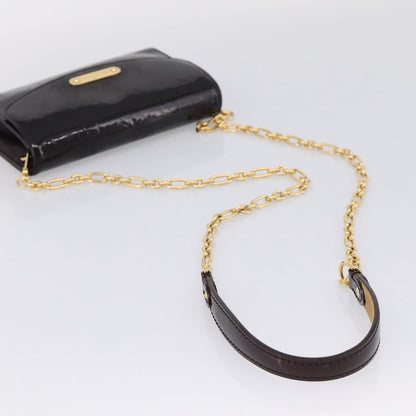 Louis Vuitton Bel Air Pochette Monogram Vernis, Burgundy, Patent Leather, Clutch