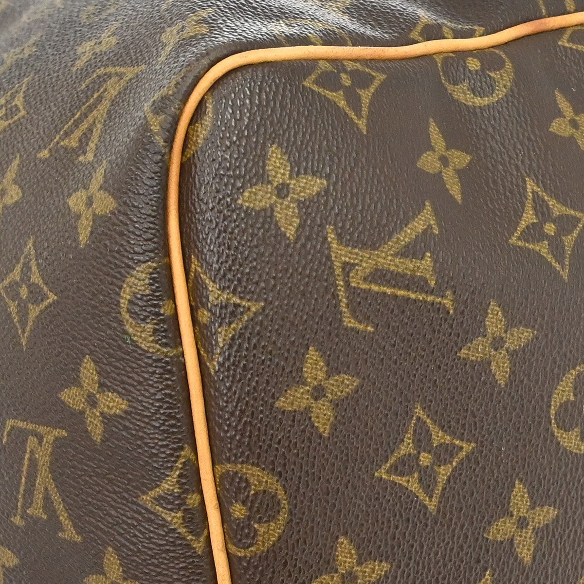 Louis Vuitton Keepall Monogram, Brown, Canvas, Travel Bag