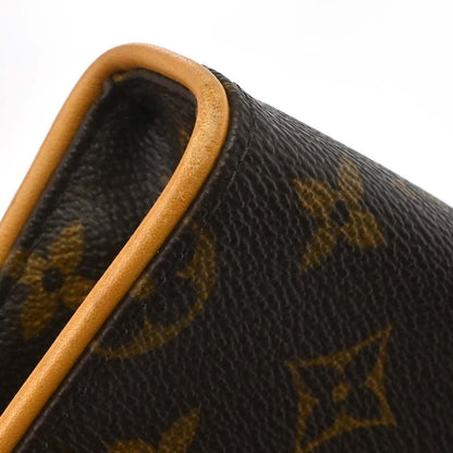 Louis Vuitton Florentine Pochette Canvas, Brown, Canvas, Clutch