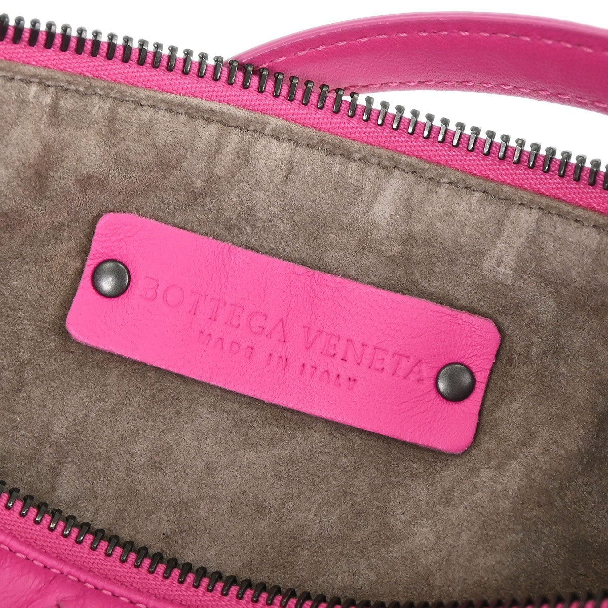 Bottega Veneta Intrecciato Leather, Pink, Leather, Handbag