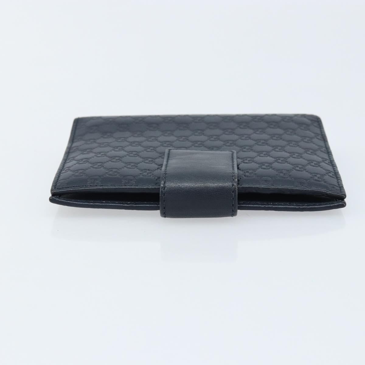 Gucci Ring Agenda Cover Guccissima Leather, Navy, Leather, Briefcase