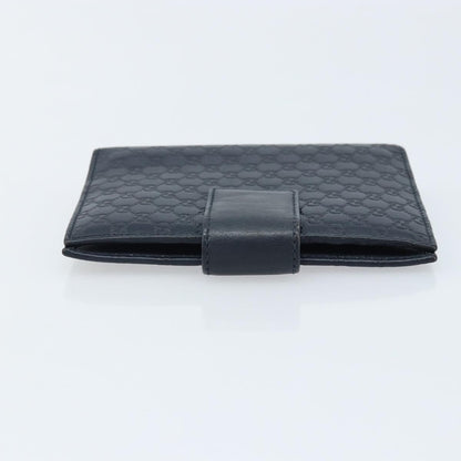 Gucci Ring Agenda Cover Guccissima Leather, Navy, Leather, Briefcase
