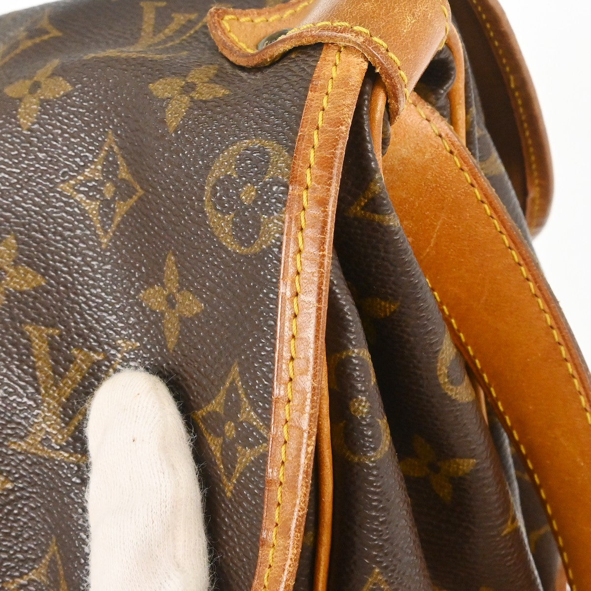 Louis Vuitton Saumur Monogram Canvas, Brown, Canvas, Shoulder Bag