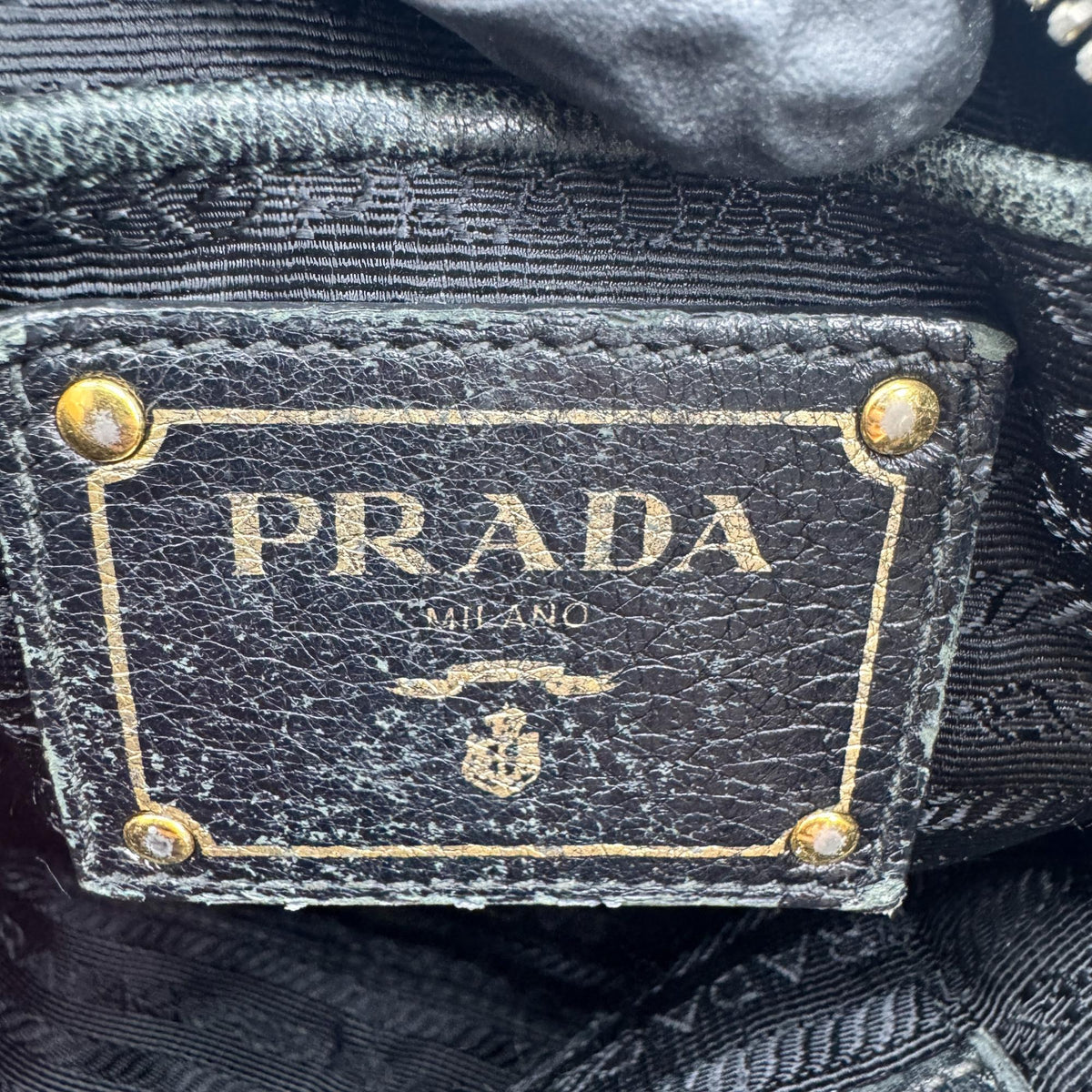 Prada Gaufre Convertible Tessuto, Black, Nylon, Tote Bag