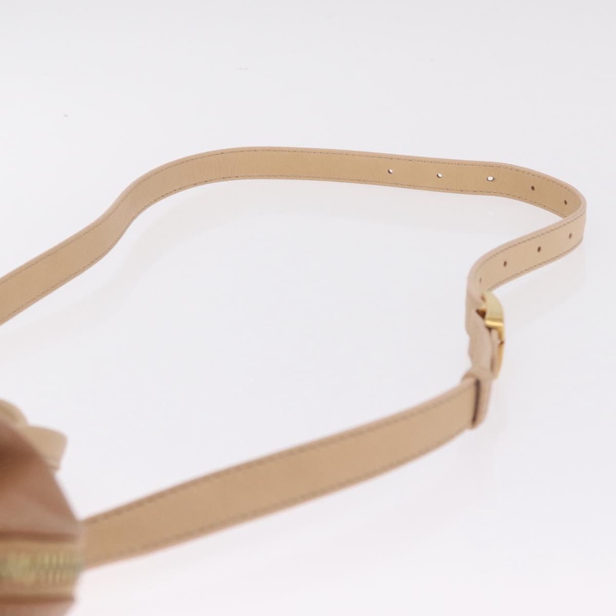 Fendi Chameleon Satchel Leather, Beige, Leather, Handbag