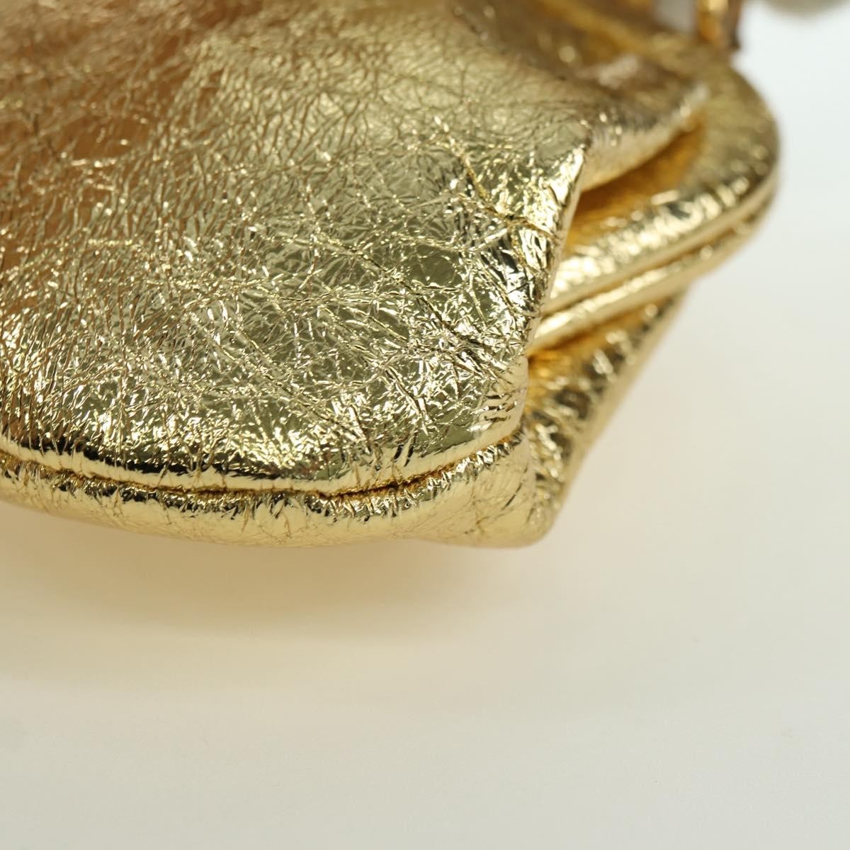 Balenciaga Cloud Clutch Leather, Gold, Leather, Clutch
