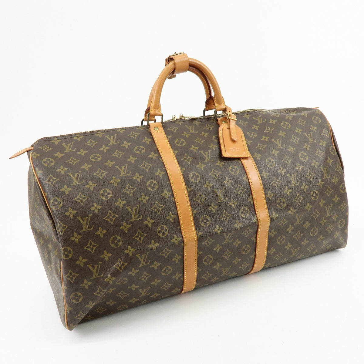 Louis Vuitton Keepall Monogram Canvas, Brown, Canvas, Travel Bag