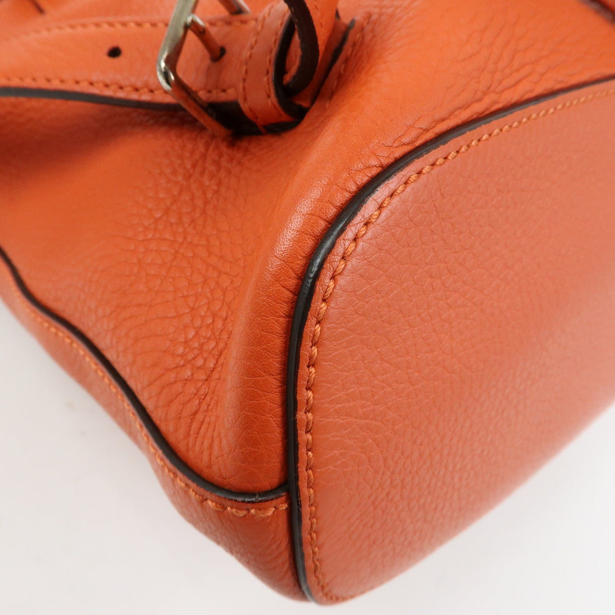 Gucci Bamboo Tassel Leather, Orange, Leather, Backpack