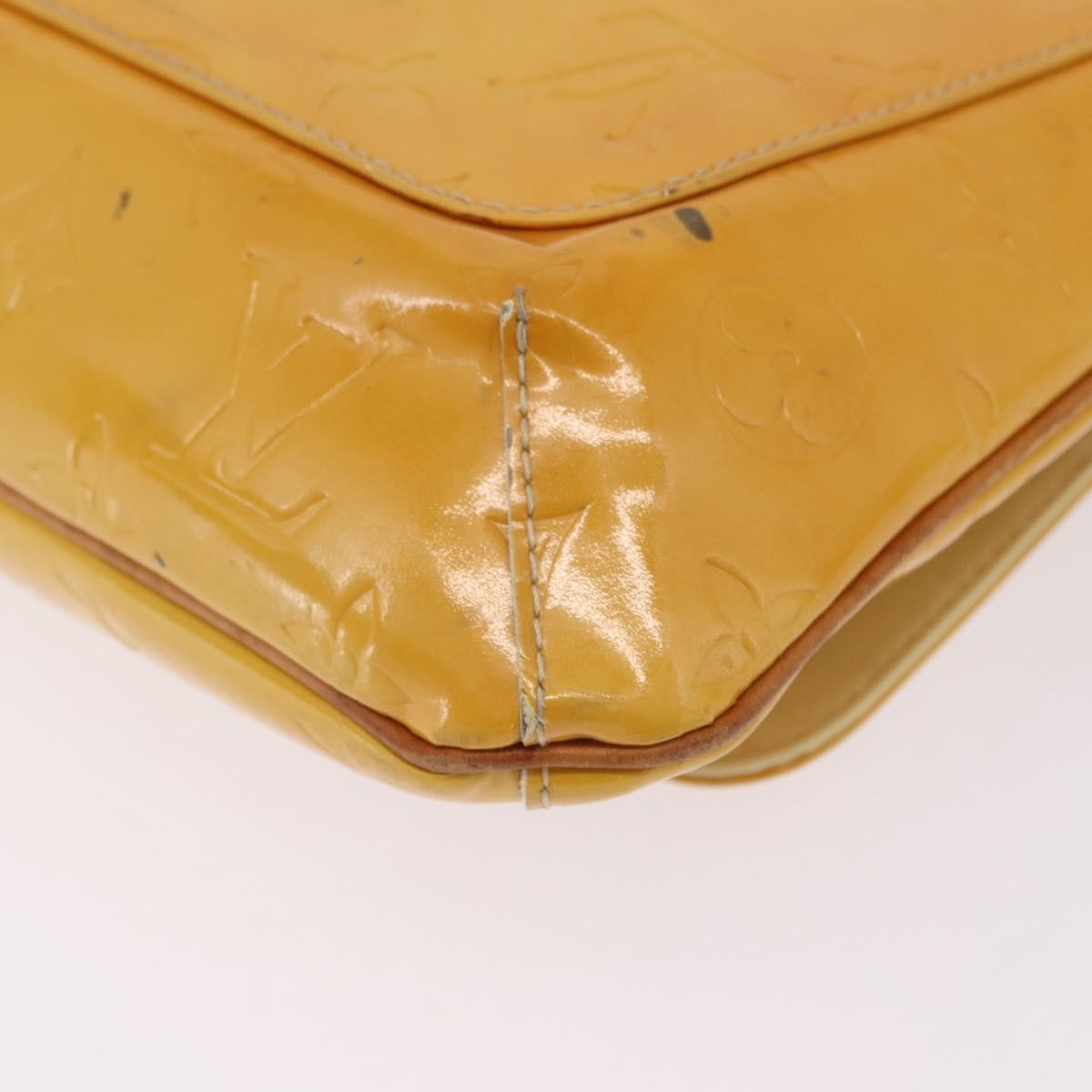 Louis Vuitton Thompson Street Monogram Vernis, Yellow, Patent Leather, Shoulder Bag