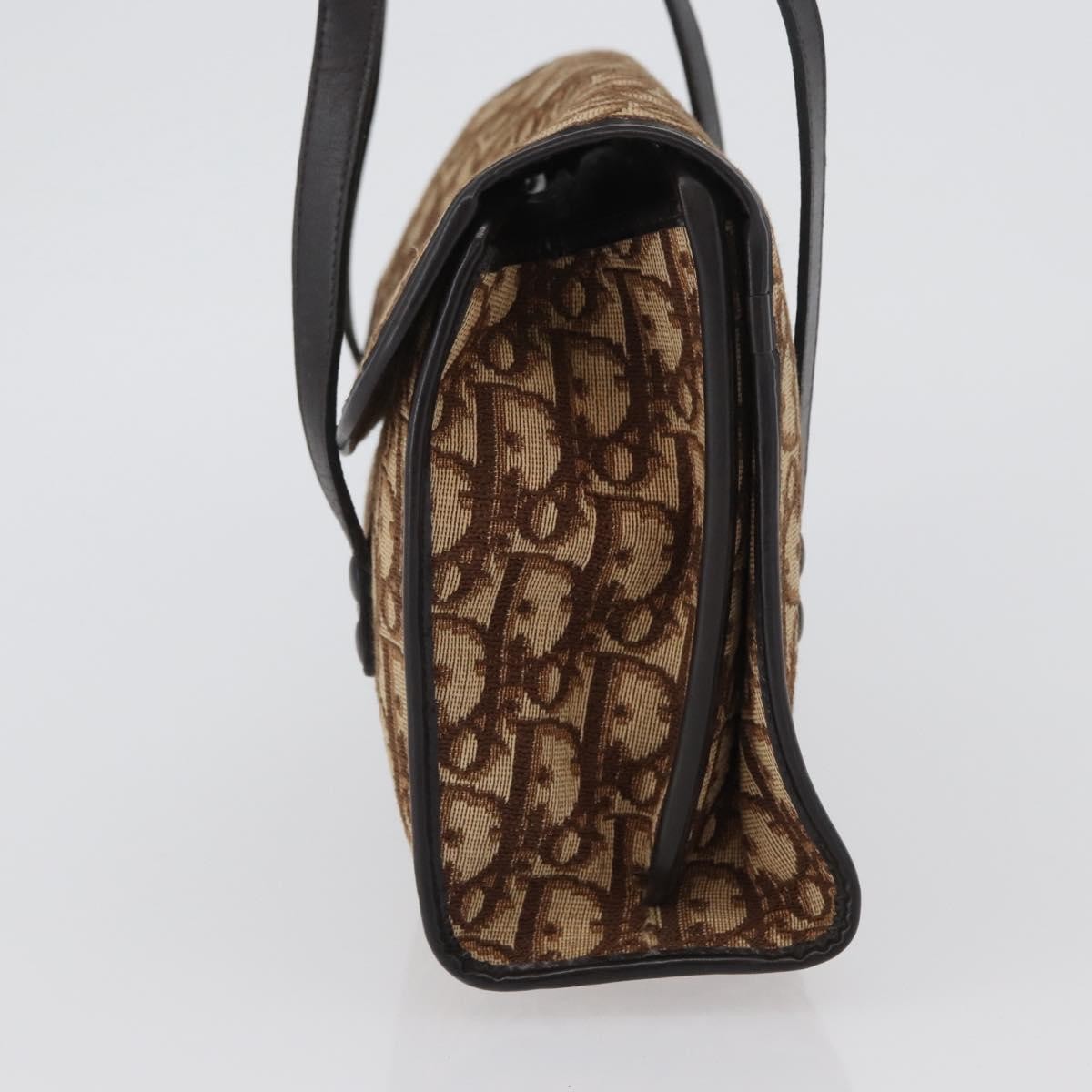 Christian Dior Trotter Canvas, Beige, Canvas, Shoulder Bag