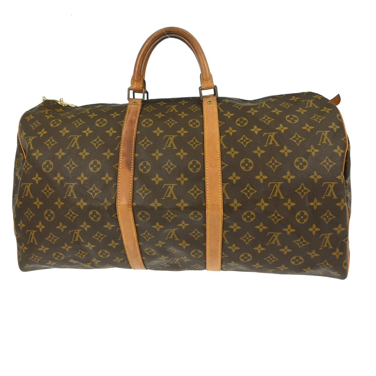 Louis Vuitton Keepall Monogram, Brown, Canvas, Travel Bag