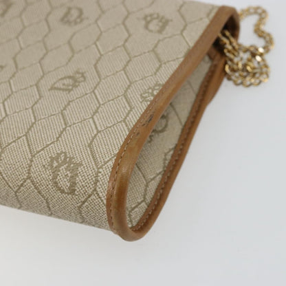 Christian Dior Vintage honeycomb clutch Canvas, Beige, Canvas, Clutch