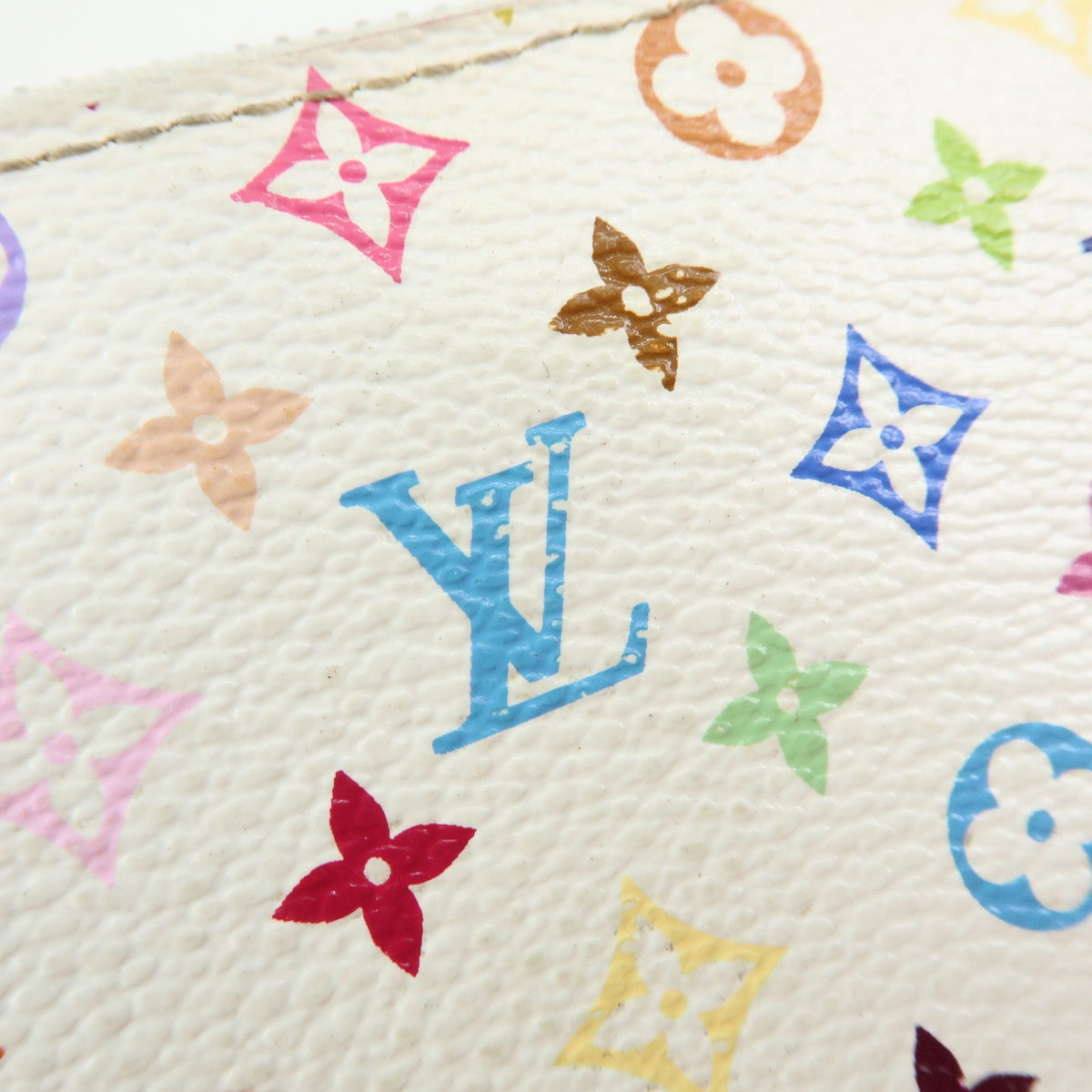 Louis Vuitton Zippy Monogram Multicolor, White, Canvas, Wallet