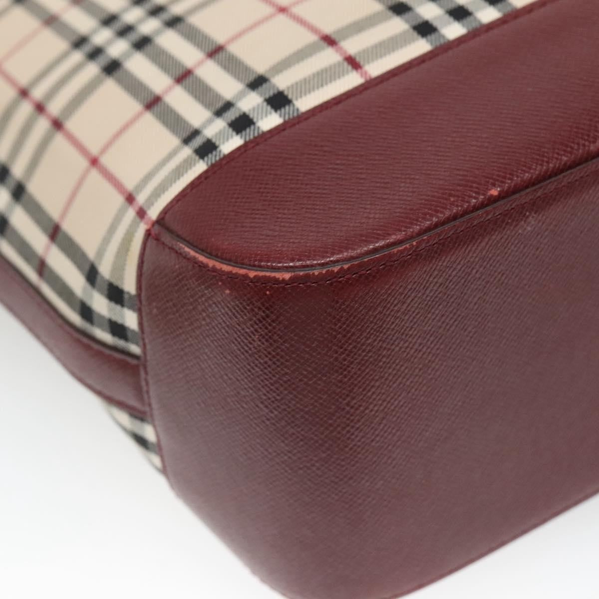 Burberry Nova Check Tote Canvas and Leather, Beige, Canvas, Tote Bag