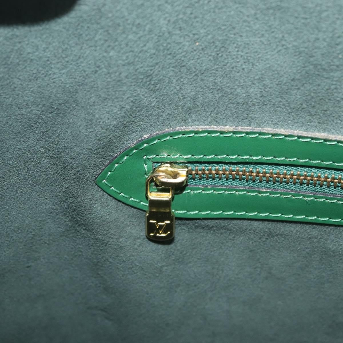 Louis Vuitton Lussac Epi Leather, Green, Leather, Handbag