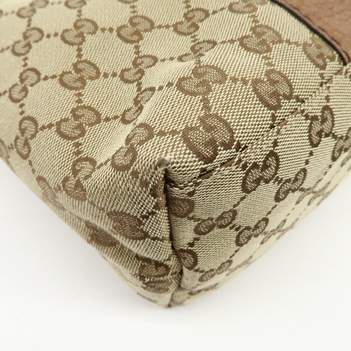 Gucci Bamboo Bar GG Canvas, Beige, Canvas, Shoulder Bag