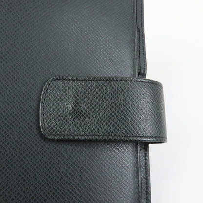 Louis Vuitton Ring Agenda Cover Taiga Leather, Gray, Leather, Briefcase