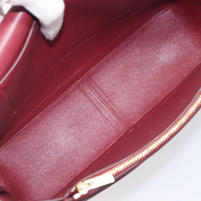 Celine Frame Leather, Beige, Leather, Shoulder Bag