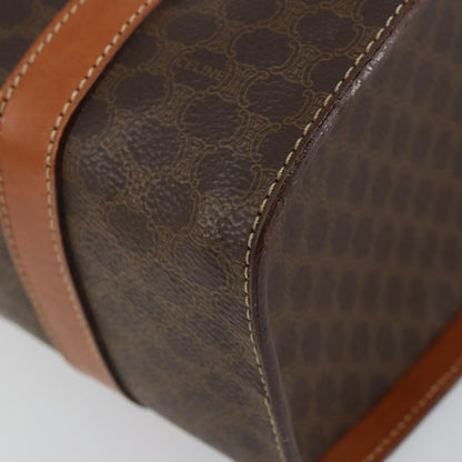 Celine Vintage Macadam Macadam, Brown, Canvas, Handbag