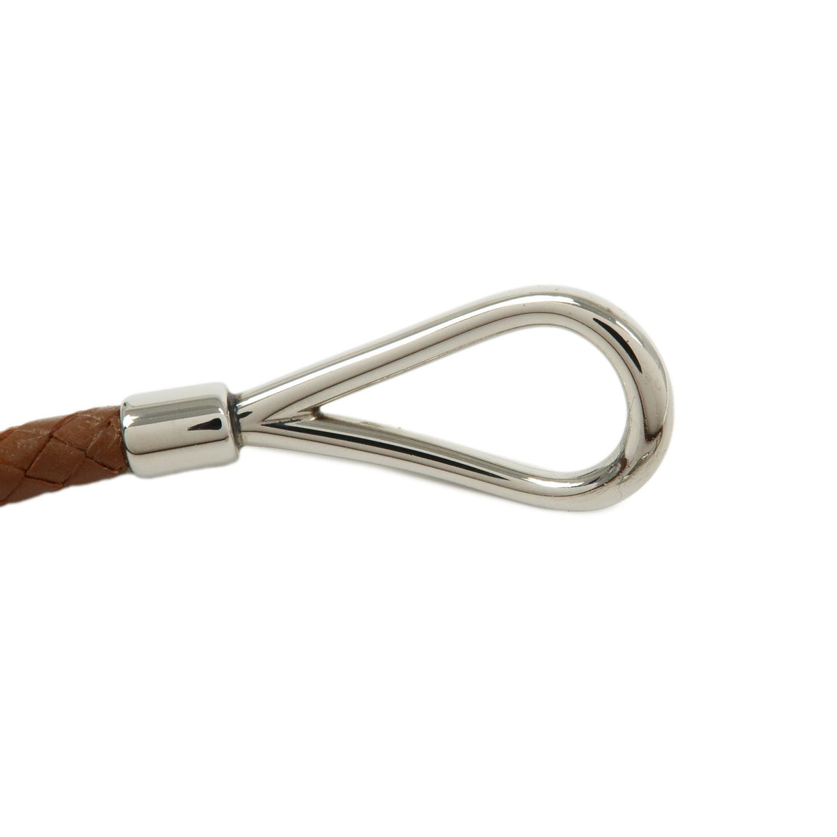 Hermes Jumbo Hook Double Tour Leather and Metal, Brown, Leather, Bracelet