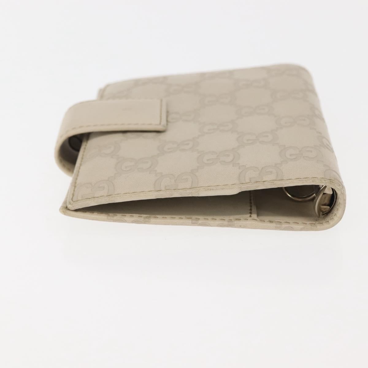 Gucci Ring Agenda Cover Guccissima Leather, Beige, Leather, Briefcase