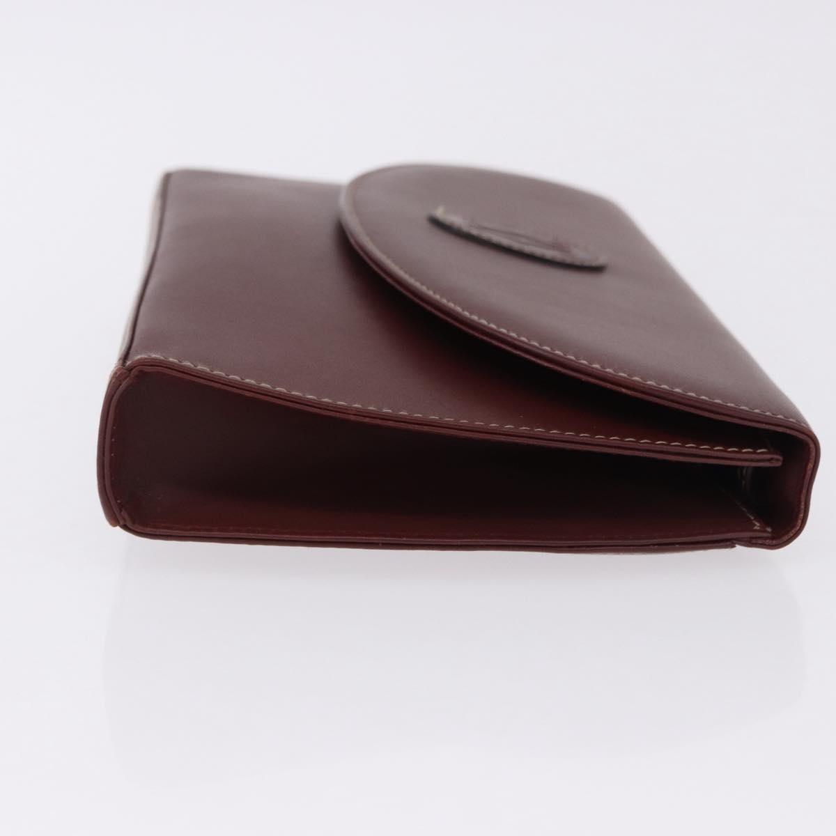Cartier Must de Cartier Clutch Leather, Burgundy, Leather, Clutch