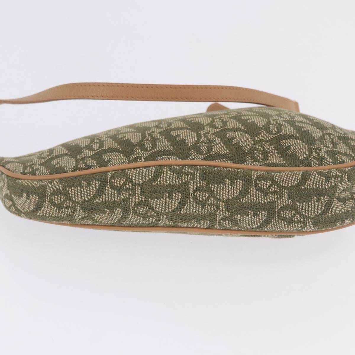 Christian Dior Saddle Canvas, Khaki, Canvas, Handbag